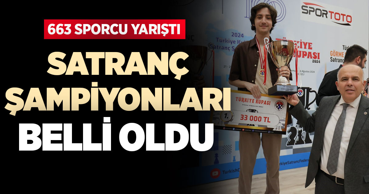 Satranç şampiyonları belli oldu