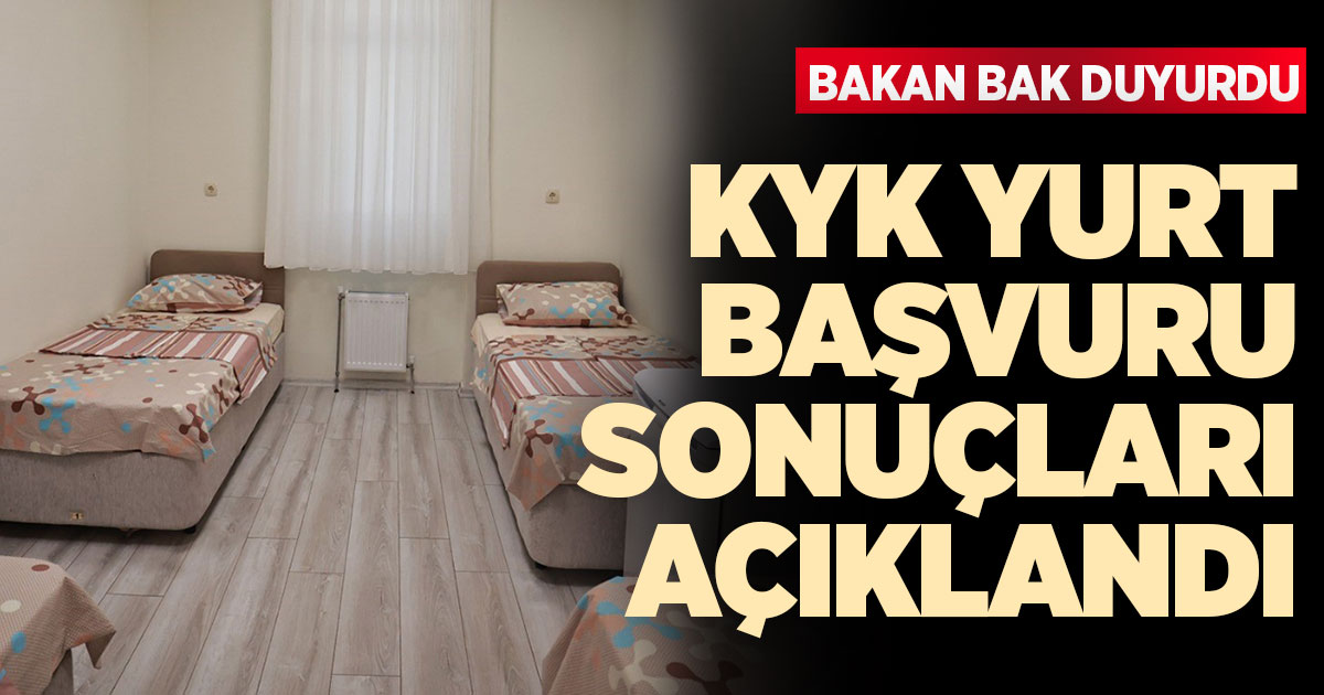 KYK yurt başvuru sonuçları açıklandı