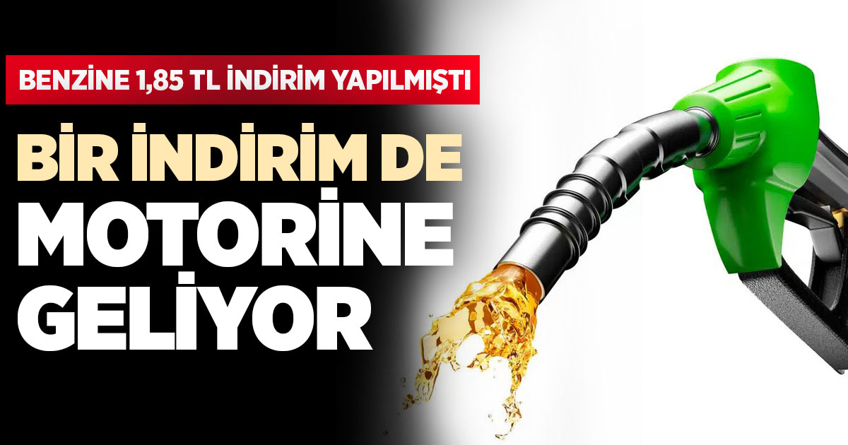 Motorine indirim geliyor