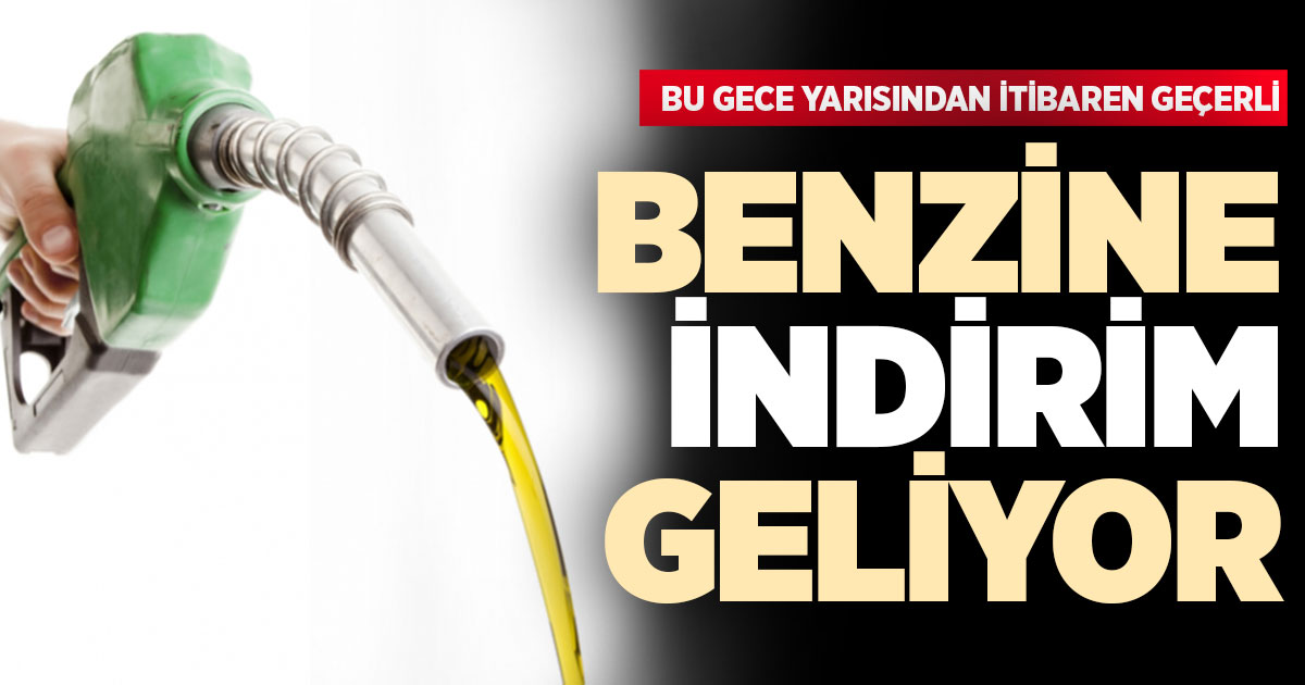 Benzine indirim geliyor