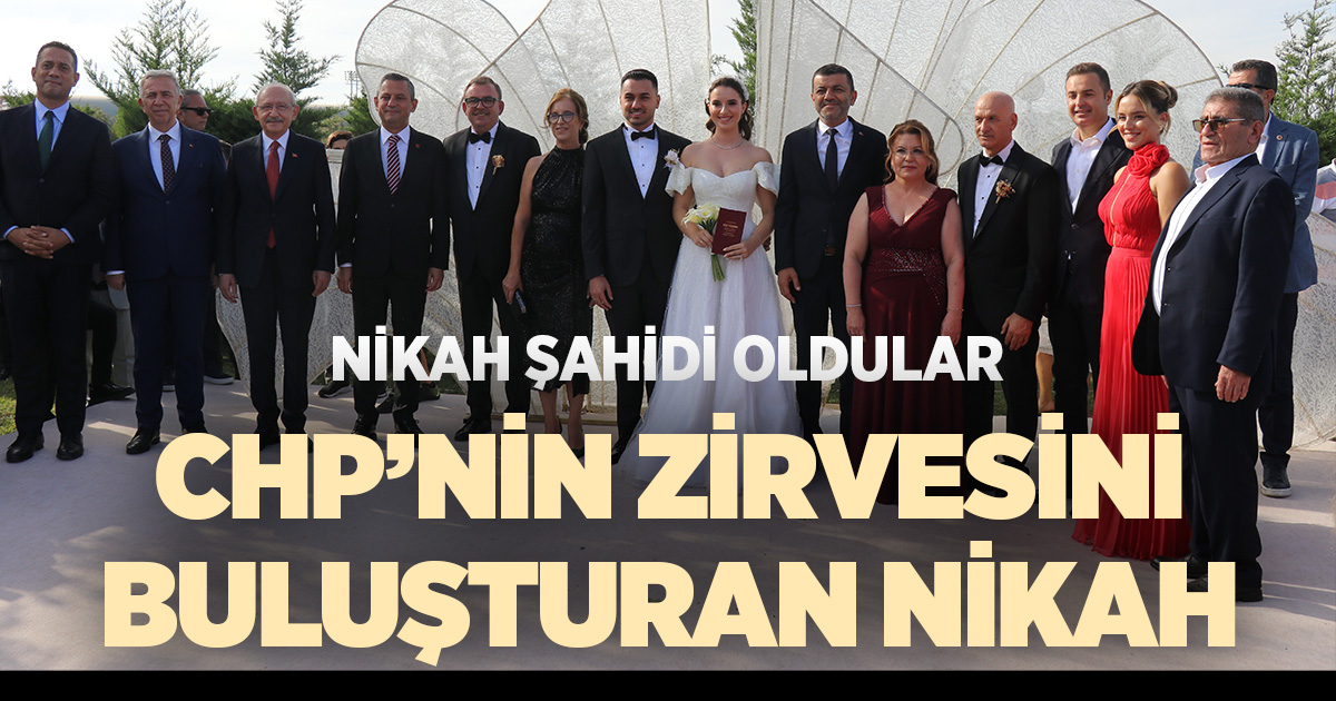 Özel ve Kılıçdaroğlu, TBMM Başkanvekili Karaca'nın oğlunun nikah şahidi oldu