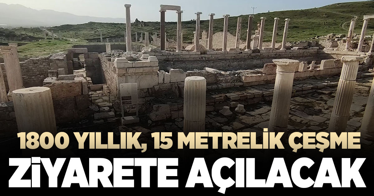 Tripolis’in en prestijli yapısı olan 15 metrelik Anıtsal Çeşme ziyarete açılıyor  