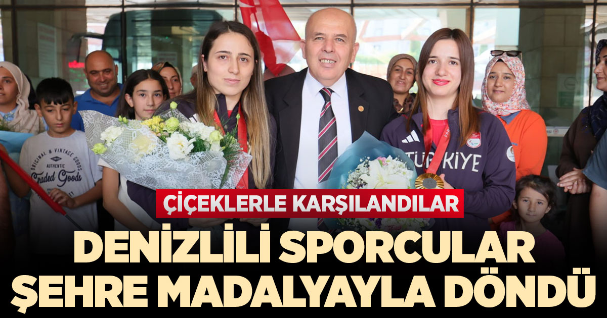 Denizlili sporcular şehre madalyayla döndü