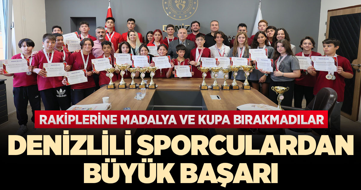 Denizlili sporculardan büyük başarı