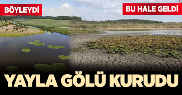 Yayla gölü kurudu